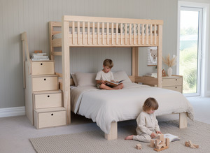 Family Scandi T-shaped Bunk Bed PINE