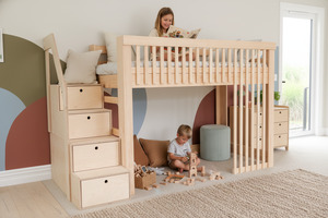 Scandinavia LOW Loft Bed PINE