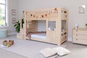Tree House LOW Bunk Bed PINE