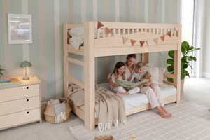 Pine Furniture: Cozy LOW Bunk Bed PINE