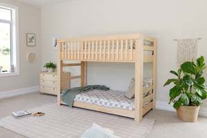 Pine Furniture: Scandi LOW Bunk Bed PINE