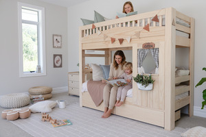Bunk Beds Pine 2: Tree House Bunk Bed PINE