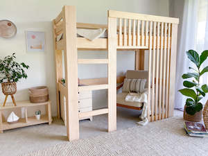 Scandinavia loft bed PINE