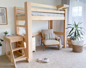 Classic loft bed PINE