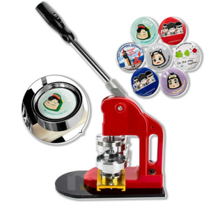 Products: Button Badge Making Machine – Includes 75mm Mould - Magic Transfer