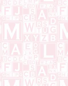 Alphabet Blocks Pink
