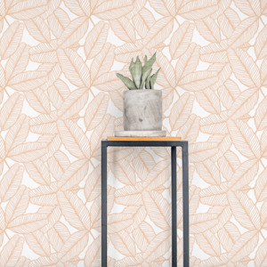 Floral and Tree Patterns: Jungle Jumbo in Peach
