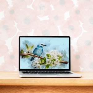 Floral and Tree Patterns: Watercolour Blooms B – Pink