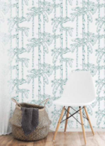 Contemporary Patterns: Banana Leaf Jungle Teal