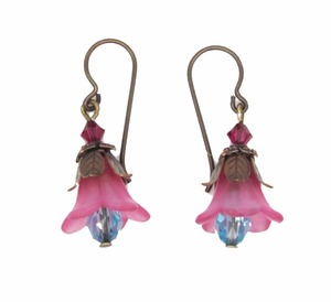Jewellery: Vintage Flower Earrings by Marcella Freeman