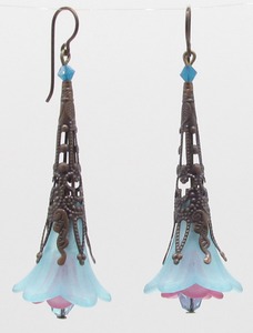 Vintage Flower Earrings by Marcella Freeman