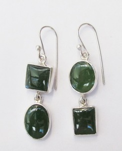 Bob Wyber: “Pounamu” Earrings by Bob Wyber
