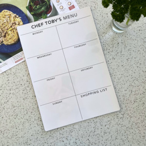 Meal Planner Portrait Monochrome