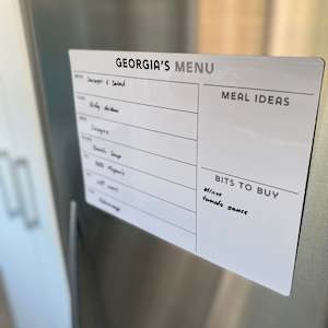 Meal Planners: Meal Planner Landscape Monochrome