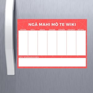 Te Reo Weekly Planner