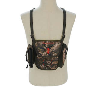 HUNTERRA BINO & RF EXTREME CADDY HARNESS IN BOULDER TERRIAN CAMO PATTERN