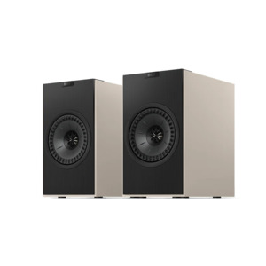 KEF Coda W Powered Bookshelf Speakers, Pair + Free Signed Six60 Vinyl