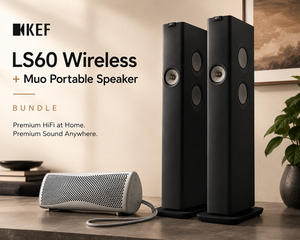KEF LS60 Wireless + KEF Muo Portable Speaker Bundle