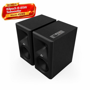 Klipsch The Fives II Dolby Atmos Powered Speakers (FREE Klipsch R-8SW Subwoofer &hellip;