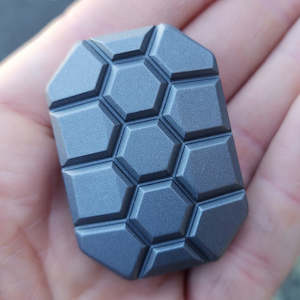 Products: Turtle™ "Stonewashed" 3-Click - Titanium Slider with Stainless Steel Plates (Lucky Drop 3)