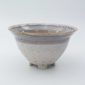 Blush Pink & Tenmoku Berry Bowl  – Magpie Art Studio – Mike Hooton