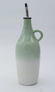 Products: Green & White Oil Bottle – Magpie Art Studio – Mike Hooton