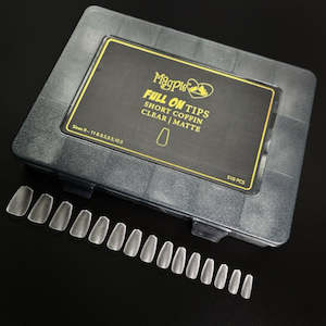 FULL ON TIPS SHORT COFFIN CLEAR