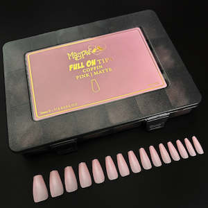 Magpie Full On Tip System: FULL ON TIPS PINK COFFIN
