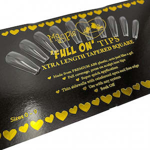 Magpie Full On Tip System: FULL ON TIPS XTRA LENGTH TAPERED SQUARE