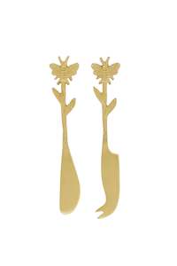 Brass Bee Pate Knife/ Spreader