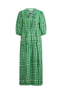 Stella Pintuck Shirt Dress - Forest