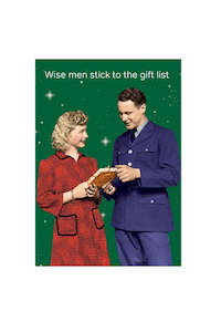 Christmas: Gift List Card