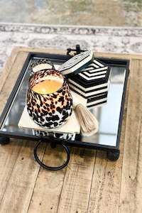 AMANDA ALEXANDER Vintage Cheetah Candle - Black Oud