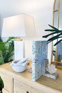 MAGPIE HOME Resin Quartz Crystal Bookends