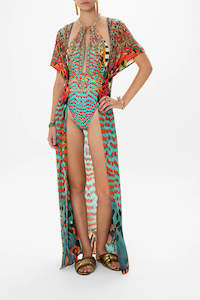 Cardigans: CAMILLA - Cover Up With Front Splits Desert Visions