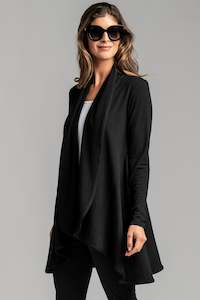 Cardigans: PAULA RYAN Easy Fit Panelled Cardigan - Merino