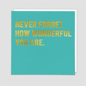CARD - Wonderful You Are
