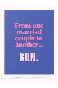 From One Married Couple To Another - Card