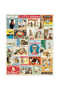 Games And Jigsaw Puzzles: Cats & Kittens 1000 Piece Vintage Puzzle