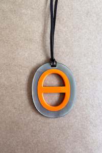 Oooh La La: OOH LA LA Orange/Natural Pendant