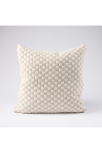 Gambit Cushion - White/Silver 50x50cm