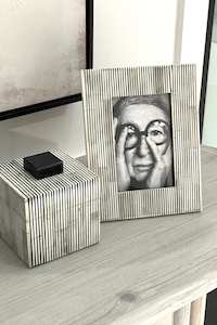 Photo Frames: Banderet Stripe Photo Frame - 4 x 6
