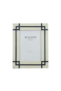 Photo Frames: Pavilion Frame 5x7 Ivory/Navy
