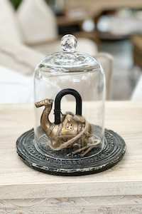 Decor Objects 1: Large Camel Solid Brass Lock