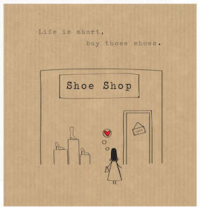 Shoe shop - Little card factory CARD