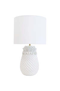 White Pineapple Lamp