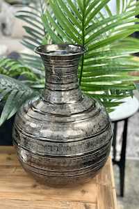 Smoke Metallic Vase - Medium