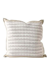 Large Hagen Cushion - Off White/Slate - 60cm