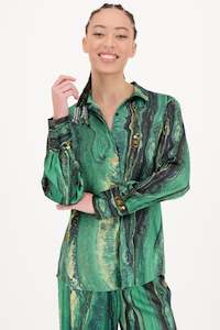 ME369 Joelle Shirt - Jade Gold
