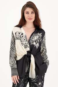 ME369 Reyna Tie Waist Shirt - Magic